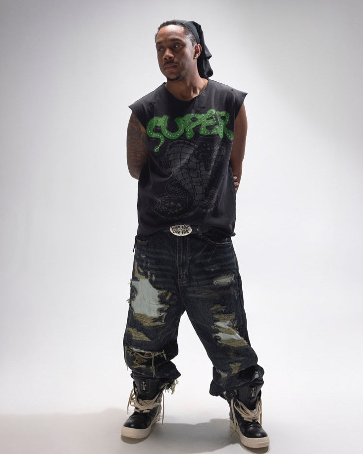 'SUPER' COLOSSAL TEE (IVORY GREEN)